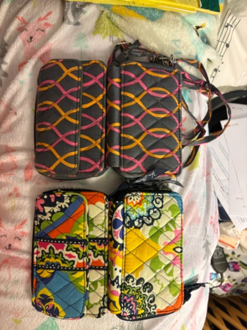 Vera Bradley (2) RFID All-in-One Crossbody (or 3-in-1 Crossbody) patterns SMall